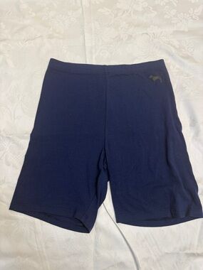 Navy Stretch high waist Bike Shorts with PINK Yoga VS Small Victoria’s Secret